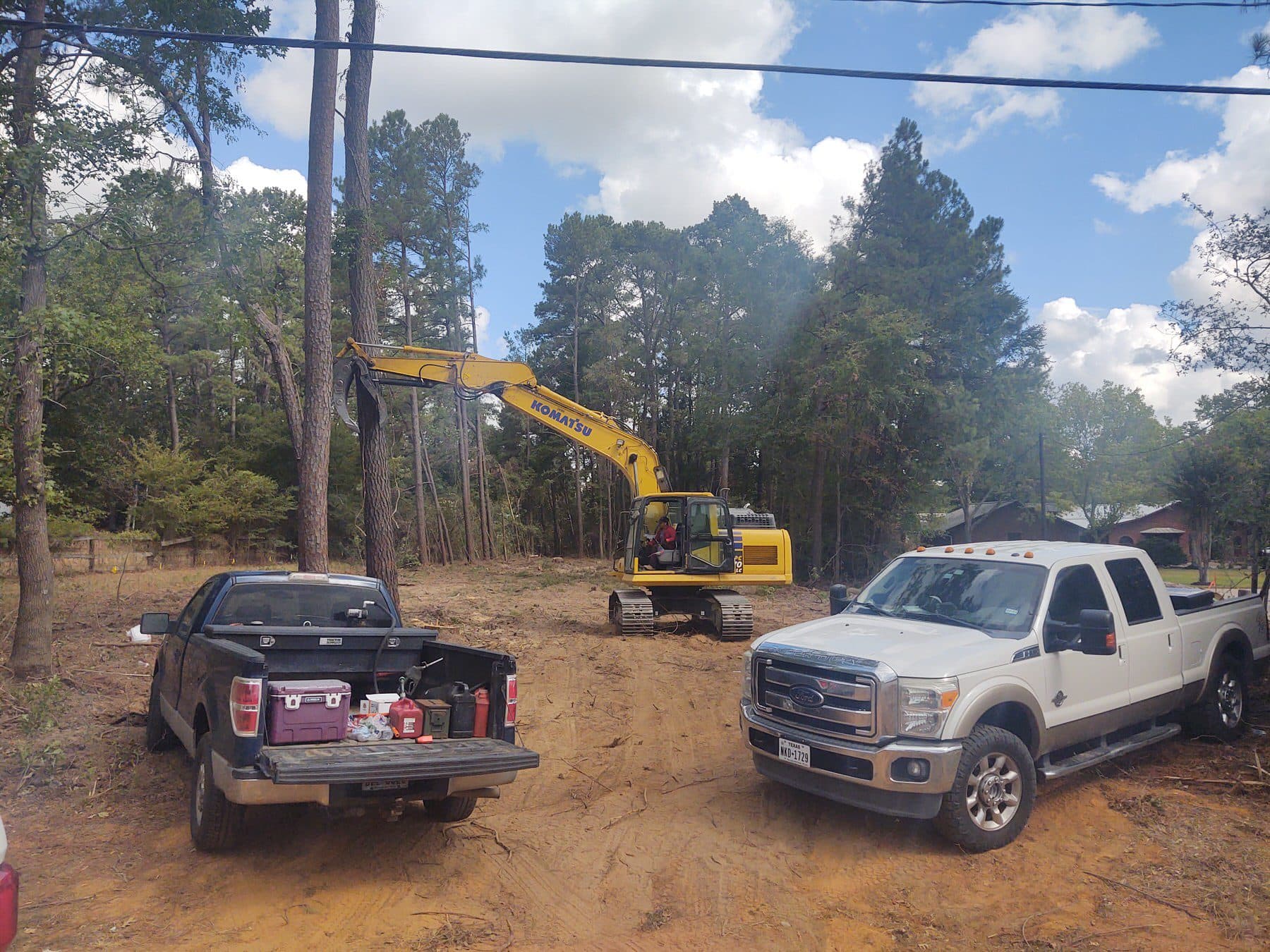 Land clearing by K.G.W. Corporation in the Houston area