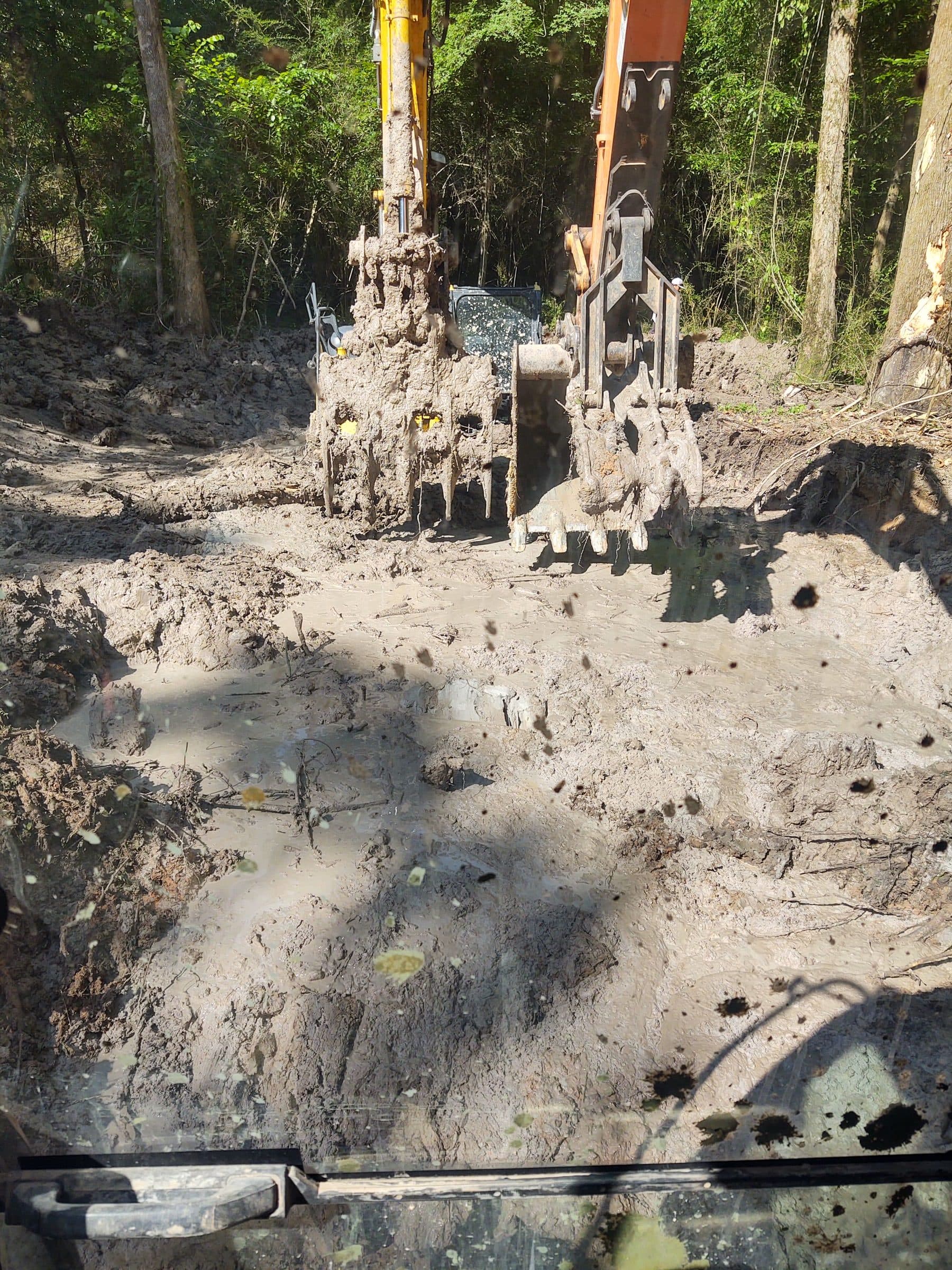 Land clearing by K.G.W. Corporation in the Houston area