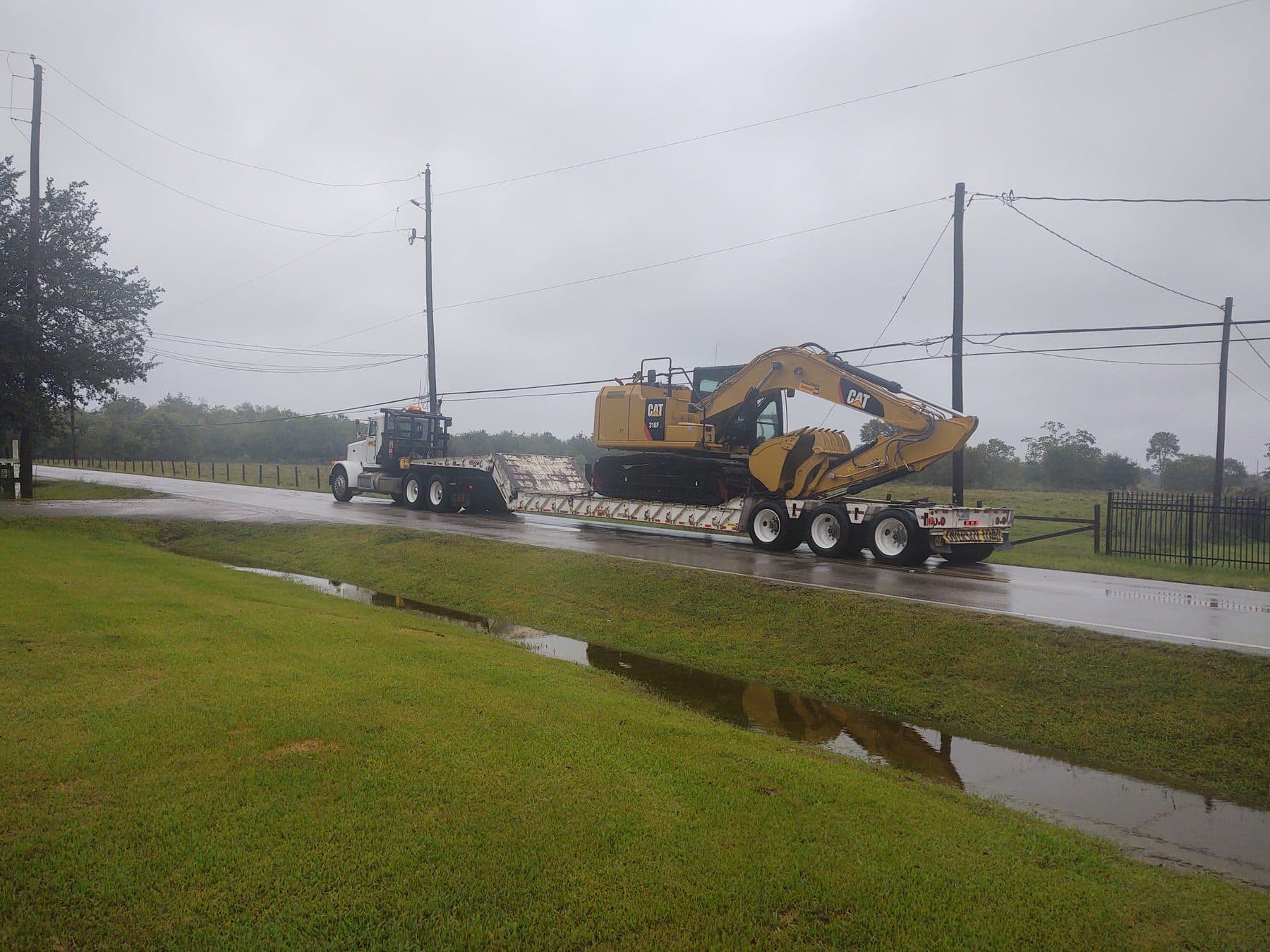 Land clearing by K.G.W. Corporation in the Houston area