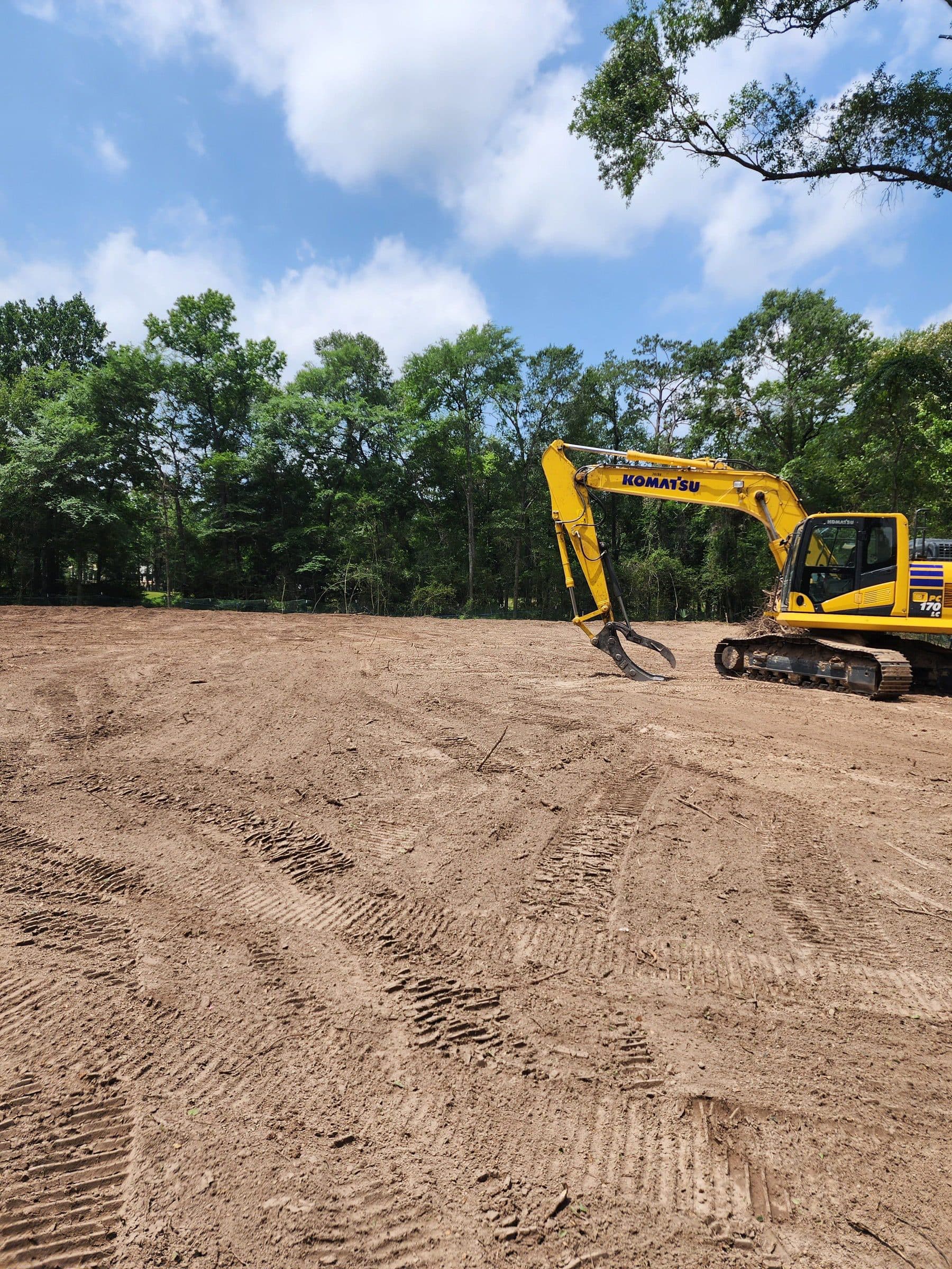 Land clearing by K.G.W. Corporation in the Houston area
